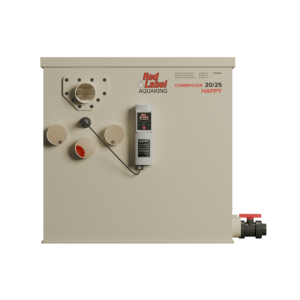 alt="Red Label Happy Combi Filter for koi ponds, a high-performance alternative to Filtreau, Profidrum, Absolute Koi, Perfect Ponds, Shirley Aquatics, and Burton Drums"