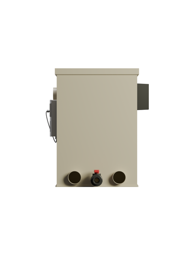 alt="Red Label Happy Combi Filter for koi ponds, a high-performance alternative to Filtreau, Profidrum, Absolute Koi, Perfect Ponds, Shirley Aquatics, and Burton Drums"