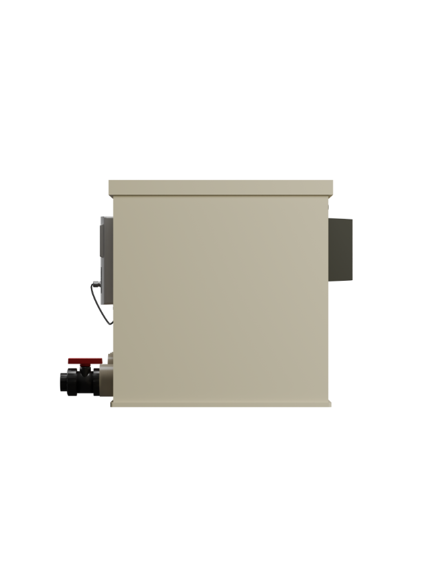 "Red Label Combi Joy Filter – compact pond drum filter with built-in UVC unit and automatic flush pump"