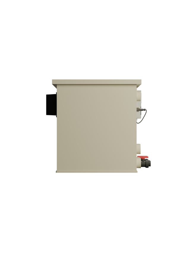 "AquaKing Red Label 35/40 Combi Filter – professional drum filter with 80W UVC unit for large koi ponds"