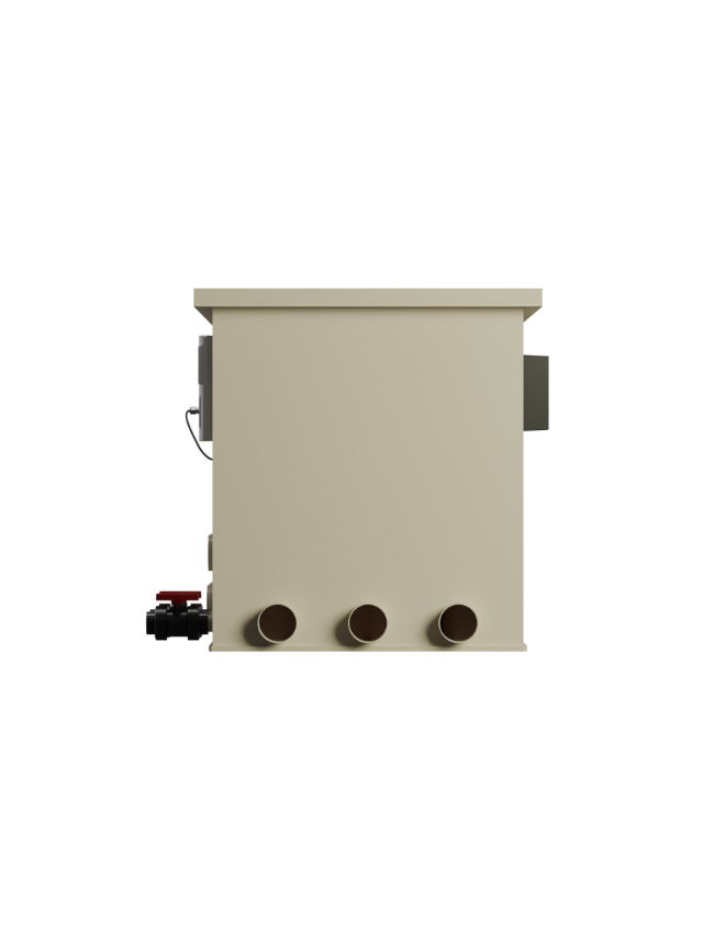 "AquaKing Red Label 35/40 Combi Filter – professional drum filter with 80W UVC unit for large koi ponds"