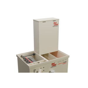alt="Red Label Happy Combi Filter for koi ponds, a high-performance alternative to Filtreau, Profidrum, Absolute Koi, Perfect Ponds, Shirley Aquatics, and Burton Drums"