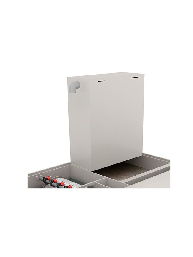 alt="Red Label Happy Combi Filter for koi ponds, a high-performance alternative to Filtreau, Profidrum, Absolute Koi, Perfect Ponds, Shirley Aquatics, and Burton Drums"