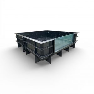 EZ-Pond EZ-4000i fibreglass koi tank with infinity viewing window supplied by authorised UK stockist West Midlands Koi