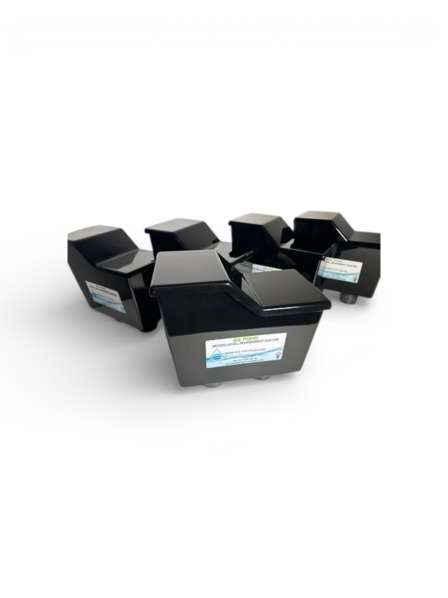 EZ Water Level Management System automatic pond top up with adjustable overflow GRP construction